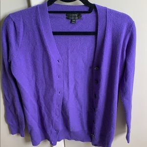 *CLOSET CLEANOUT* Purple Cashmere Cardigan